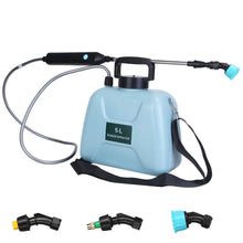 Load image into Gallery viewer, 5L/1/3 Gallon Electric Plant Sprayer Telescopic Rechargeable with 3 Spray Sprouts
