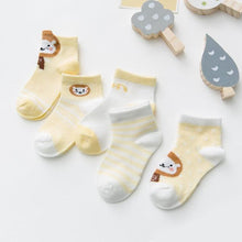 Load image into Gallery viewer, 5Pairs 0-2Y Infant Baby Socks Baby Socks for Girls Cotton Mesh Cute Newborn Boy Toddler Socks Baby Clothes Accessories
