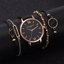 将图片加载到图库查看器，5Pcs Elegant Stylish Buckle Quartz Wrist Watch Set - Fashion Watches For Women and Girls
