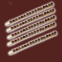 Load image into Gallery viewer, 5PCS Fashion Bling Crystal Rhinestones Hair Clips Women Hairpins Metal Barrettes Hair Styling Tools Accessories Headdress Gorgeous Hair Accessories For Women
