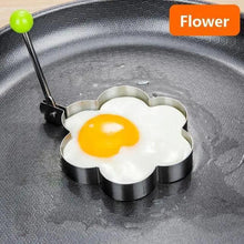 Load image into Gallery viewer, 5Pcs Stainless Steel Fried Egg Mold Pancake Mould Omelette Mold Ring Cooking Fried Egg Bento Shaper Kitchen Gadget Frying Egg Cooking Tools Kitchen Accessories Gadget Rings
