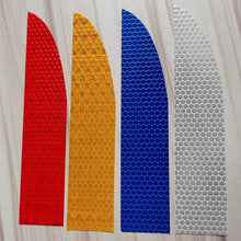 将图片加载到图库查看器，5pcs/set Car Reflectance Reflector Sticker Auto Strong Reflective Stickers  Car Body Trunk Exterior Auto Accessories Reflective Tape Reflex Reflective Stickers Car Trunk Reflective Stickers Night Visibility Reflective Decal Waterproof Exterior Warning
