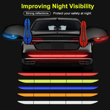 将图片加载到图库查看器，5pcs/set Car Reflectance Reflector Sticker Auto Strong Reflective Stickers  Car Body Trunk Exterior Auto Accessories Reflective Tape Reflex Reflective Stickers Car Trunk Reflective Stickers Night Visibility Reflective Decal Waterproof Exterior Warning
