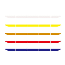 将图片加载到图库查看器，5pcs/set Car Reflectance Reflector Sticker Auto Strong Reflective Stickers  Car Body Trunk Exterior Auto Accessories Reflective Tape Reflex Reflective Stickers Car Trunk Reflective Stickers Night Visibility Reflective Decal Waterproof Exterior Warning
