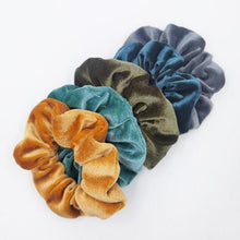 将图片加载到图库查看器，5PCS/Set Velvet Scrunchies Elastic Rubber Hair Bands Women Girls Soft Solid Headbands Ponytail Holder Hair Rope Tie Accessories Ponytail Holder Accessories for Women And Girls
