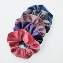 将图片加载到图库查看器，5PCS/Set Velvet Scrunchies Elastic Rubber Hair Bands Women Girls Soft Solid Headbands Ponytail Holder Hair Rope Tie Accessories Ponytail Holder Accessories for Women And Girls
