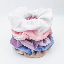 将图片加载到图库查看器，5PCS/Set Velvet Scrunchies Elastic Rubber Hair Bands Women Girls Soft Solid Headbands Ponytail Holder Hair Rope Tie Accessories Ponytail Holder Accessories for Women And Girls
