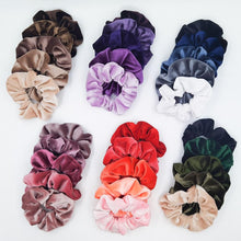 将图片加载到图库查看器，5PCS/Set Velvet Scrunchies Elastic Rubber Hair Bands Women Girls Soft Solid Headbands Ponytail Holder Hair Rope Tie Accessories Ponytail Holder Accessories for Women And Girls
