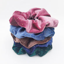 将图片加载到图库查看器，5PCS/Set Velvet Scrunchies Elastic Rubber Hair Bands Women Girls Soft Solid Headbands Ponytail Holder Hair Rope Tie Accessories Ponytail Holder Accessories for Women And Girls
