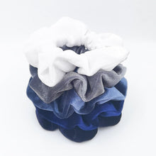 将图片加载到图库查看器，5PCS/Set Velvet Scrunchies Elastic Rubber Hair Bands Women Girls Soft Solid Headbands Ponytail Holder Hair Rope Tie Accessories Ponytail Holder Accessories for Women And Girls
