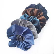 将图片加载到图库查看器，5PCS/Set Velvet Scrunchies Elastic Rubber Hair Bands Women Girls Soft Solid Headbands Ponytail Holder Hair Rope Tie Accessories Ponytail Holder Accessories for Women And Girls
