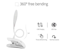 Load image into Gallery viewer, 5V USB power LED Desk lamp Flexible study Reading Book lights Eye Protect Table lamp With Clip For Home Decorative Table Lamp Cute Study Lamps for Bedroom Décor
