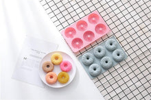 Load image into Gallery viewer, 6 Cells Large Size Cake Molds Food Grade Material Donuts Mold Baking Tools For Biscuit Dessert Chocolate Mould Silicone Baking Mold Just Pop Out Non-Stick Doughnuts Baking Molds
