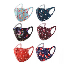 Load image into Gallery viewer, 6-Pack: Fun Designed Holiday Themed Reusable Face Masks
