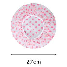 Load image into Gallery viewer, 6-Pack: Reusable Shower Caps Elastic Band Bath Hair Hat
