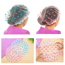 Load image into Gallery viewer, 6-Pack: Reusable Shower Caps Elastic Band Bath Hair Hat
