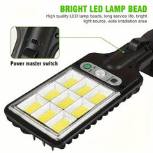 将图片加载到图库查看器，6-Pack: Solar Powered Motion Sensor Outdoor Garden Light with 108 COB LED Lights
