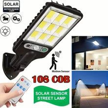 将图片加载到图库查看器，6-Pack: Solar Powered Motion Sensor Outdoor Garden Light with 108 COB LED Lights
