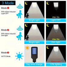 将图片加载到图库查看器，6-Pack: Solar Powered Motion Sensor Outdoor Garden Light with 108 COB LED Lights
