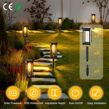 将图片加载到图库查看器，6-Pack: Solar Powered Stake Light IP65 Waterproof Auto On Off
