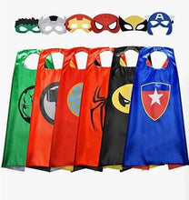 Load image into Gallery viewer, 6-Pack: Superhero Reversible Cape &amp; Mask Set
