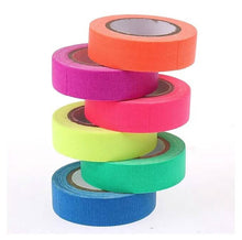 Load image into Gallery viewer, 6-Pack: UV Gaffer Fluorescent Party Tape Blacklight Reactive Glow In The Dark Tape
