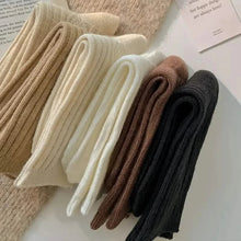 Load image into Gallery viewer, 6-Pairs: Thick &amp; Warm Cream Color Sock
