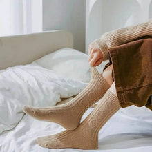 Load image into Gallery viewer, 6-Pairs: Thick &amp; Warm Cream Color Sock

