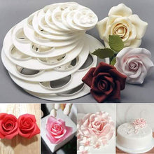 Load image into Gallery viewer, 6-Piece: Baking Mold Fondant Cake Sugarcraft Rose Flower Cookie
