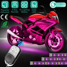 将图片加载到图库查看器，6-Piece: Motorcycle LED Light Strips
