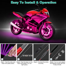 将图片加载到图库查看器，6-Piece: Motorcycle LED Light Strips
