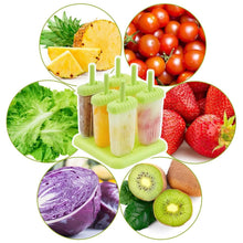 Load image into Gallery viewer, 6-Piece: Popsicle Molds Reusable Ice Cream DIY Ice Pop Maker
