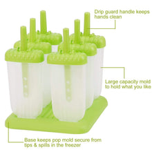 Load image into Gallery viewer, 6-Piece: Popsicle Molds Reusable Ice Cream DIY Ice Pop Maker
