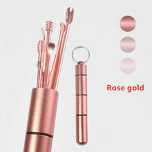 将图片加载到图库查看器，6-Piece: Portable Stainless Steel Ear Pick Set
