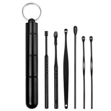 将图片加载到图库查看器，6-Piece: Portable Stainless Steel Ear Pick Set
