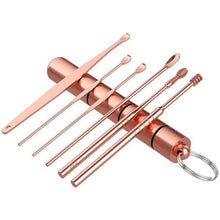 将图片加载到图库查看器，6-Piece: Portable Stainless Steel Ear Pick Set
