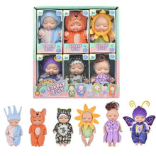 Load image into Gallery viewer, 6-Piece Set: Sleeping Doll Princess Girl Toy Gift Box Cute Variety Costume Shape Doll
