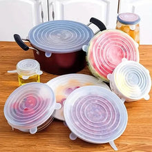 Load image into Gallery viewer, 6-Pieces: Reusable Durable Food Storage Bowl Lids
