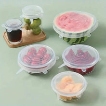 Load image into Gallery viewer, 6-Pieces: Reusable Durable Food Storage Bowl Lids
