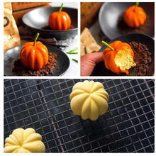 将图片加载到图库查看器，6 Pumpkin Silicone Cake Mold For Chocolate Ice Cream Decorating Pudding Dessert Tools Bakeware Baking Silicone Cake Molds For Baking 3D Pumpkin Silicone Mold For Party
