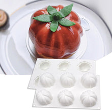 将图片加载到图库查看器，6 Pumpkin Silicone Cake Mold For Chocolate Ice Cream Decorating Pudding Dessert Tools Bakeware Baking Silicone Cake Molds For Baking 3D Pumpkin Silicone Mold For Party
