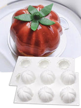 将图片加载到图库查看器，6 Pumpkin Silicone Cake Mold For Chocolate Ice Cream Decorating Pudding Dessert Tools Bakeware Baking Silicone Cake Molds For Baking 3D Pumpkin Silicone Mold For Party
