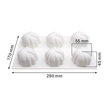 将图片加载到图库查看器，6 Pumpkin Silicone Cake Mold For Chocolate Ice Cream Decorating Pudding Dessert Tools Bakeware Baking Silicone Cake Molds For Baking 3D Pumpkin Silicone Mold For Party
