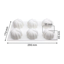 将图片加载到图库查看器，6 Pumpkin Silicone Cake Mold For Chocolate Ice Cream Decorating Pudding Dessert Tools Bakeware Baking Silicone Cake Molds For Baking 3D Pumpkin Silicone Mold For Party
