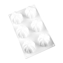 将图片加载到图库查看器，6 Pumpkin Silicone Cake Mold For Chocolate Ice Cream Decorating Pudding Dessert Tools Bakeware Baking Silicone Cake Molds For Baking 3D Pumpkin Silicone Mold For Party
