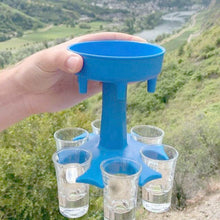 Load image into Gallery viewer, 6 Shot Glass Dispenser and Holder

