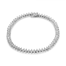Load image into Gallery viewer, 14K White Gold 5 1/2 Cttw Round Diamond 2-Prong Tennis Bracelet (H-I Color, SI2-I1 Clarity) - 7"
