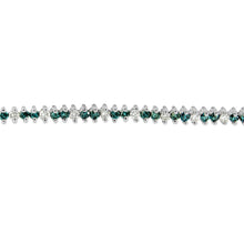 Load image into Gallery viewer, 14K White Gold Round-Cut white and Blue Diamond Fashion Bracelet (3.70 cttw, H-I Color, SI1-SI2 Clarity)
