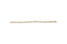 Load image into Gallery viewer, 14K Yellow Gold Princess and Baguette Cut Diamond Beaded Bracelet (3.00 cttw, H-I Color, SI1-SI2 Clarity)
