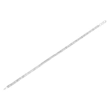 Load image into Gallery viewer, .925 Sterling Silver 1.0 Cttw Diamond Square Hybrid Link 7" Tennis Bracelet (I-J Color, I2-I3 Clarity)
